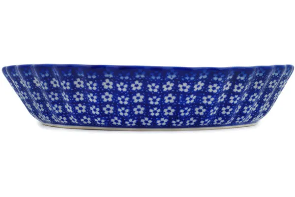 10" Fluted Pie Dish - Azul Garden