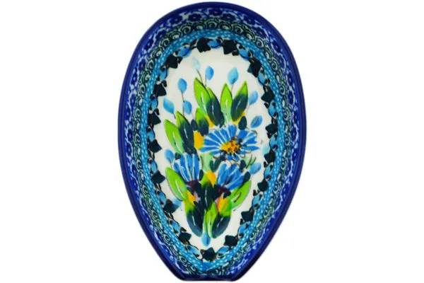 5" Spoon Rest - Bouquet Azul