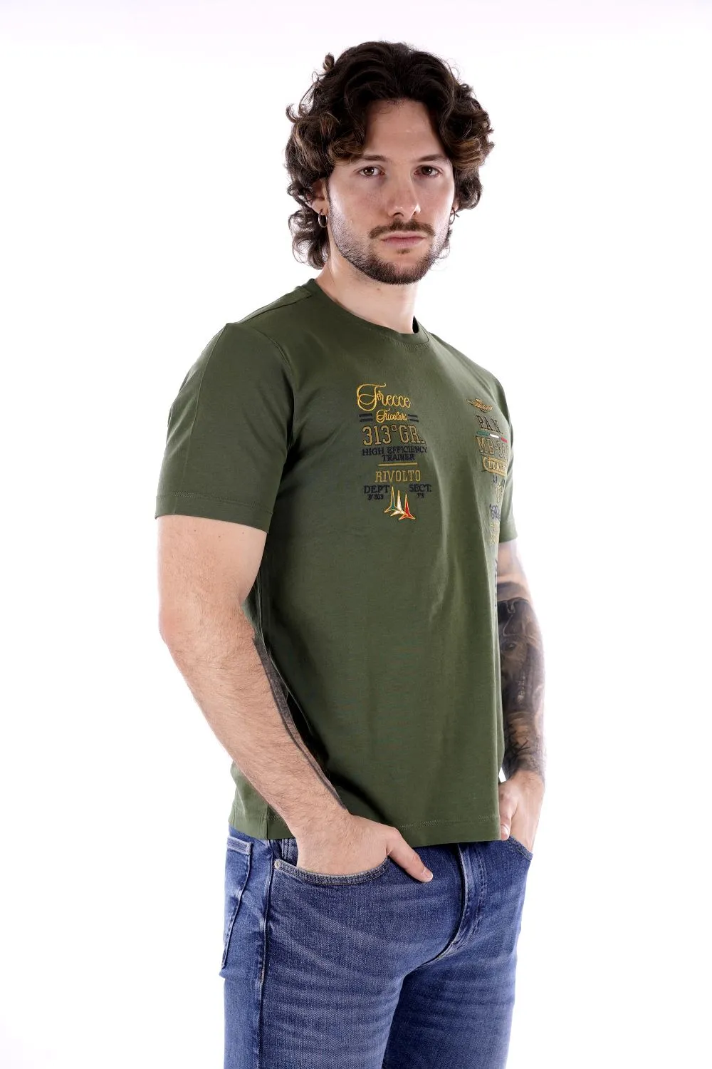 Aeronautica Militare T-shirt Verde Da Uomo