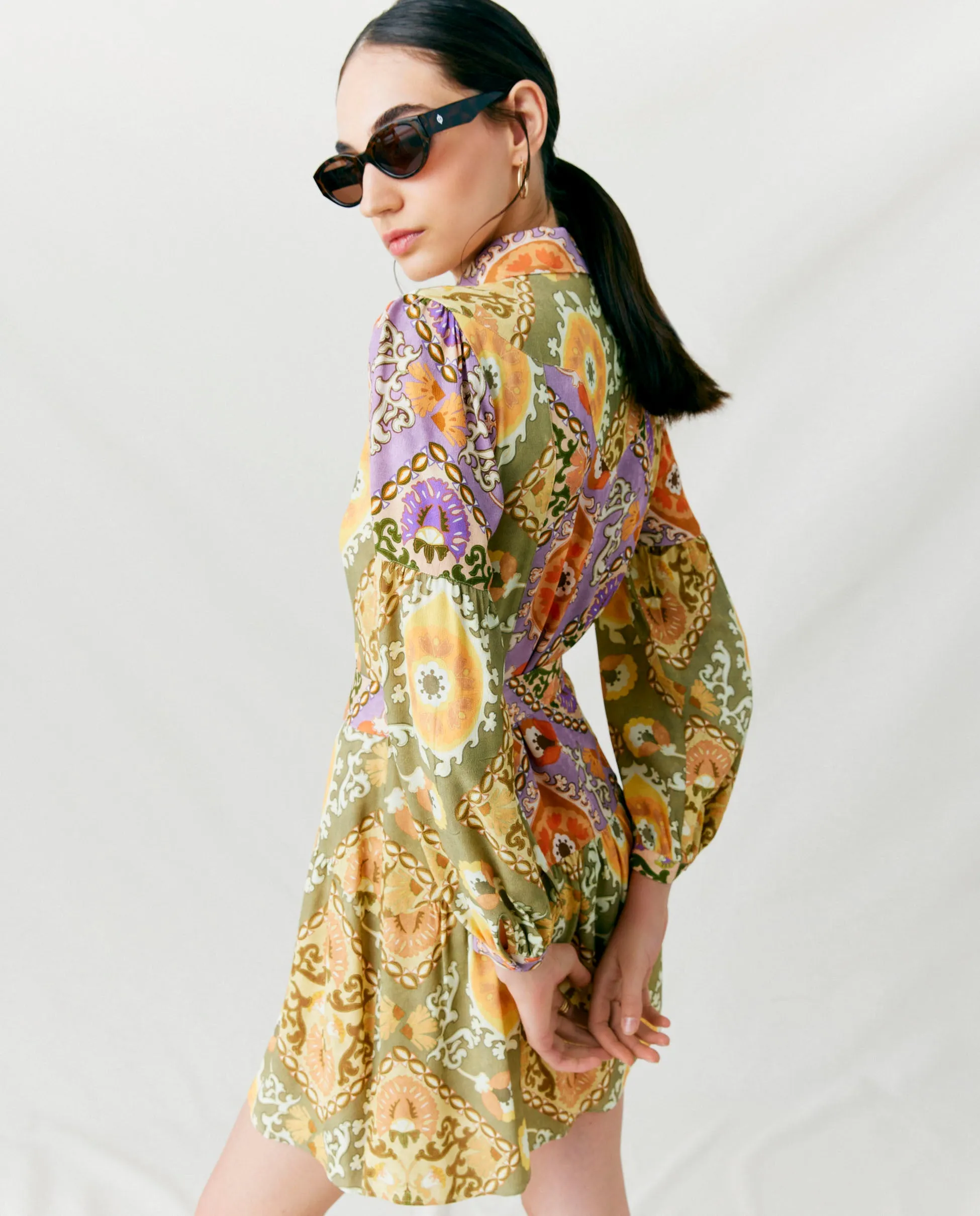 ARLET | Vestido corto manga larga