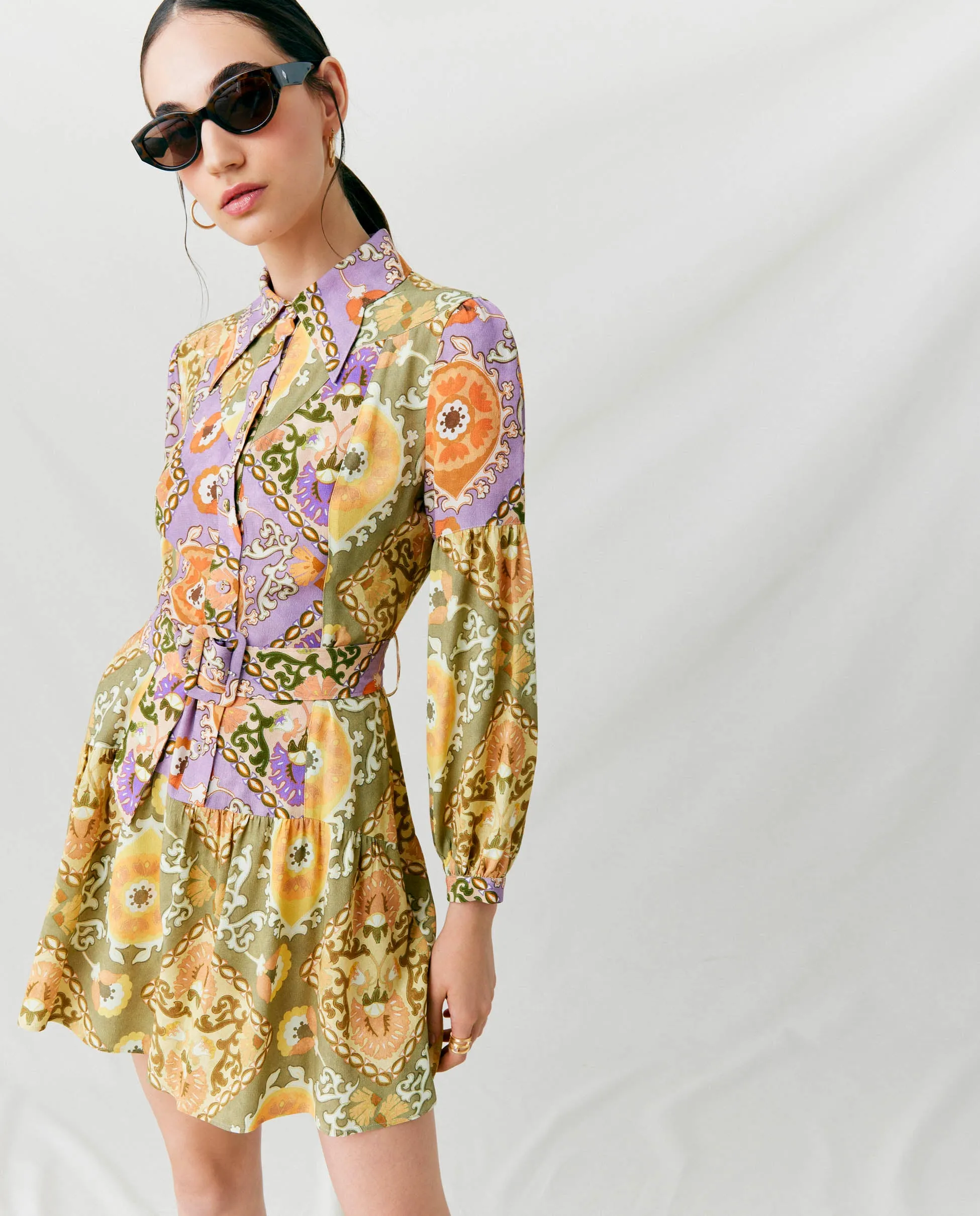 ARLET | Vestido corto manga larga