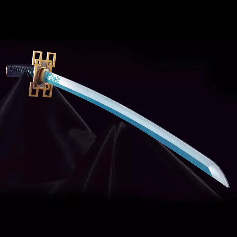Bandai Prop Replica Tamashii Nations Nichirin Sword Muichiro Tokito Escala 1:1 Demon Slayer: Kimetsu No Yaiba