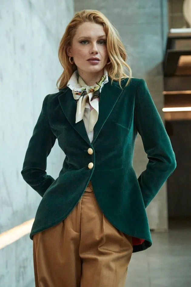 BLAZER VERDE TERCIOPELO PIERRE