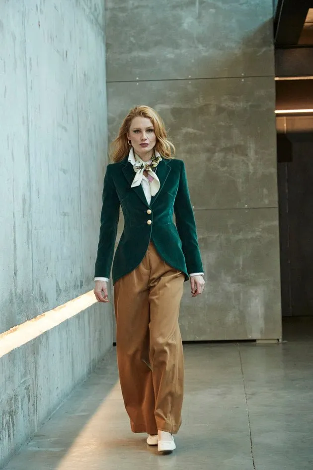 BLAZER VERDE TERCIOPELO PIERRE