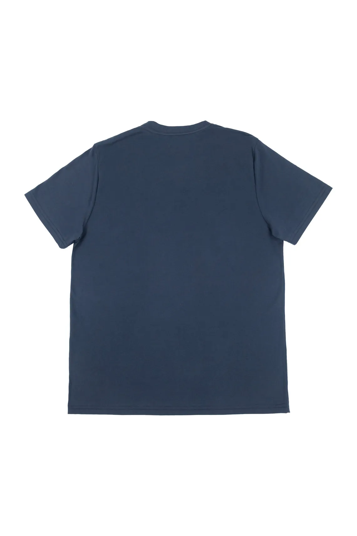 Camiseta azul de manga corta para hombre