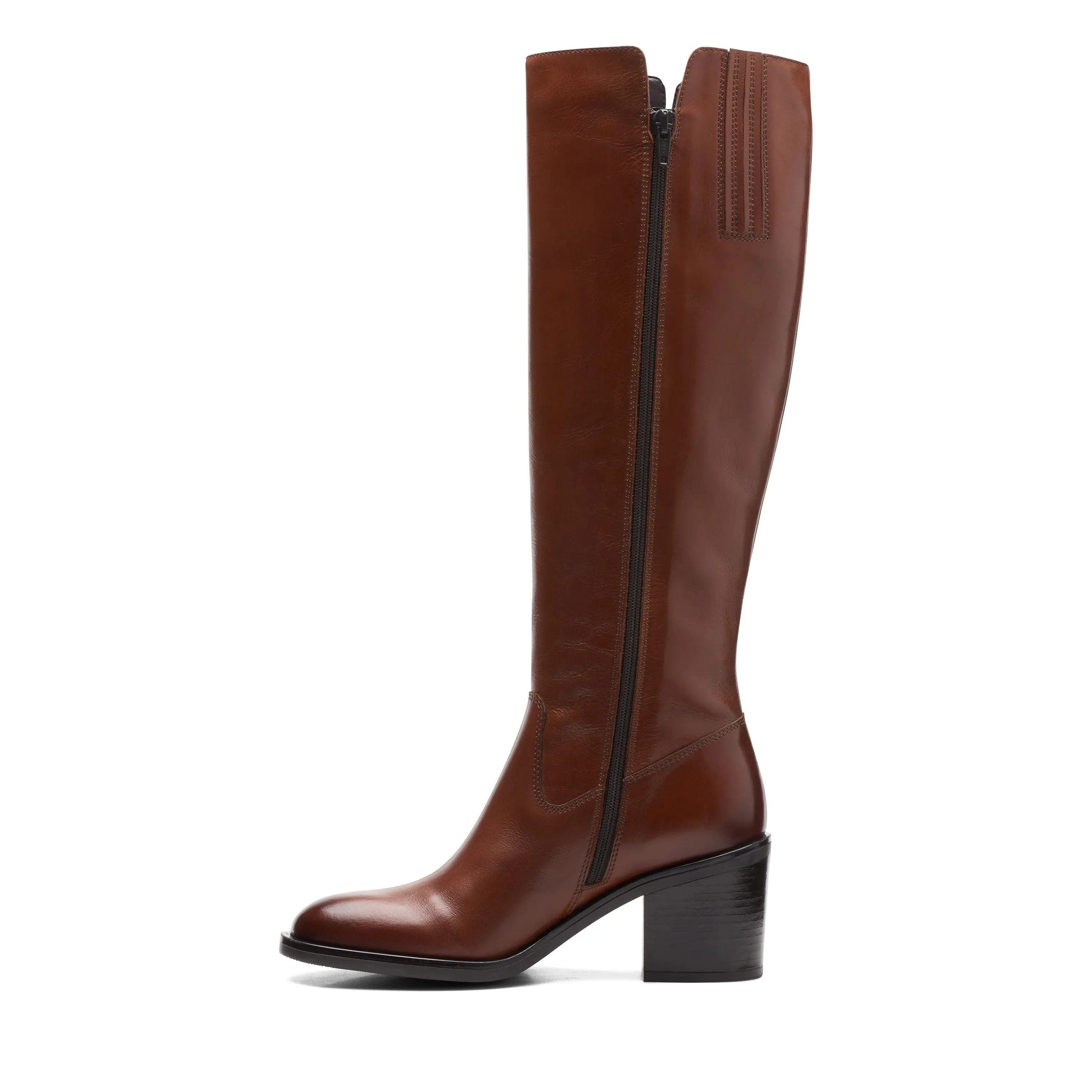 CLARKS | BOTAS MUJER | VALVESTINO HI DARK TAN LEATHER | MARRÓN