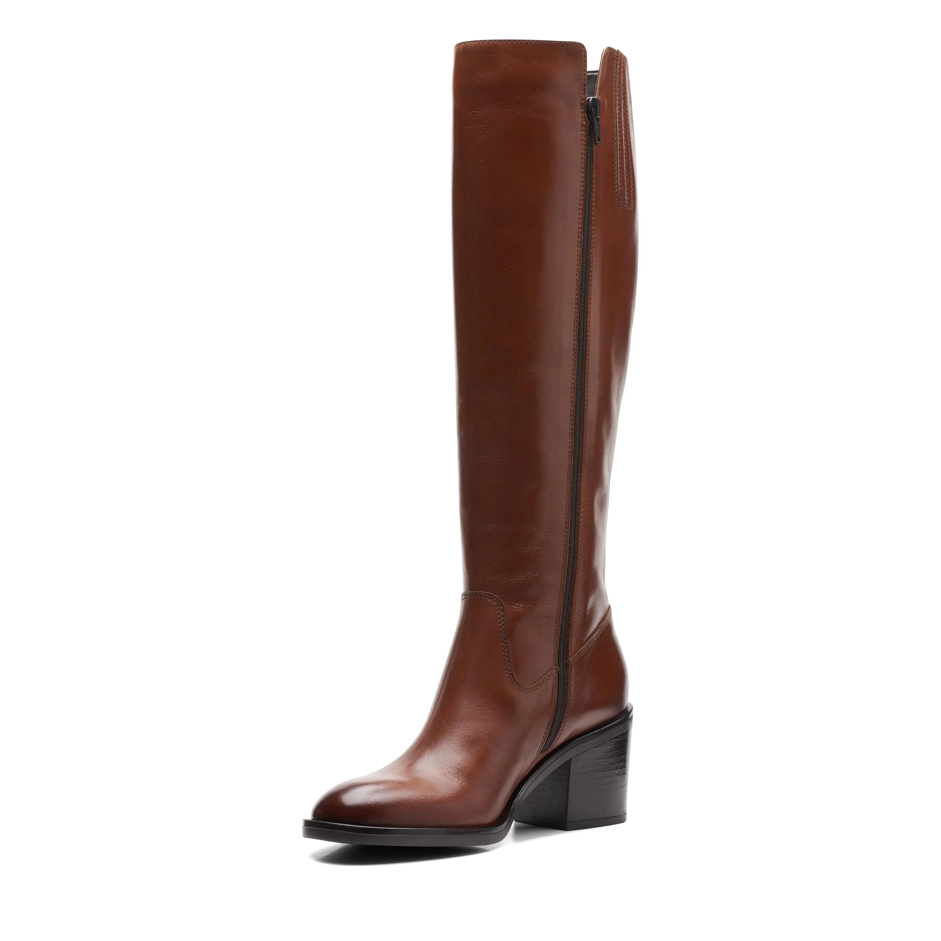 CLARKS | BOTAS MUJER | VALVESTINO HI DARK TAN LEATHER | MARRÓN