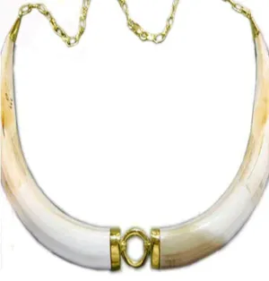 collar doble facochero en oro de ley