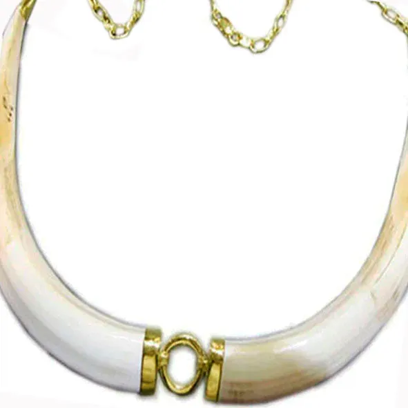 collar doble facochero en oro de ley