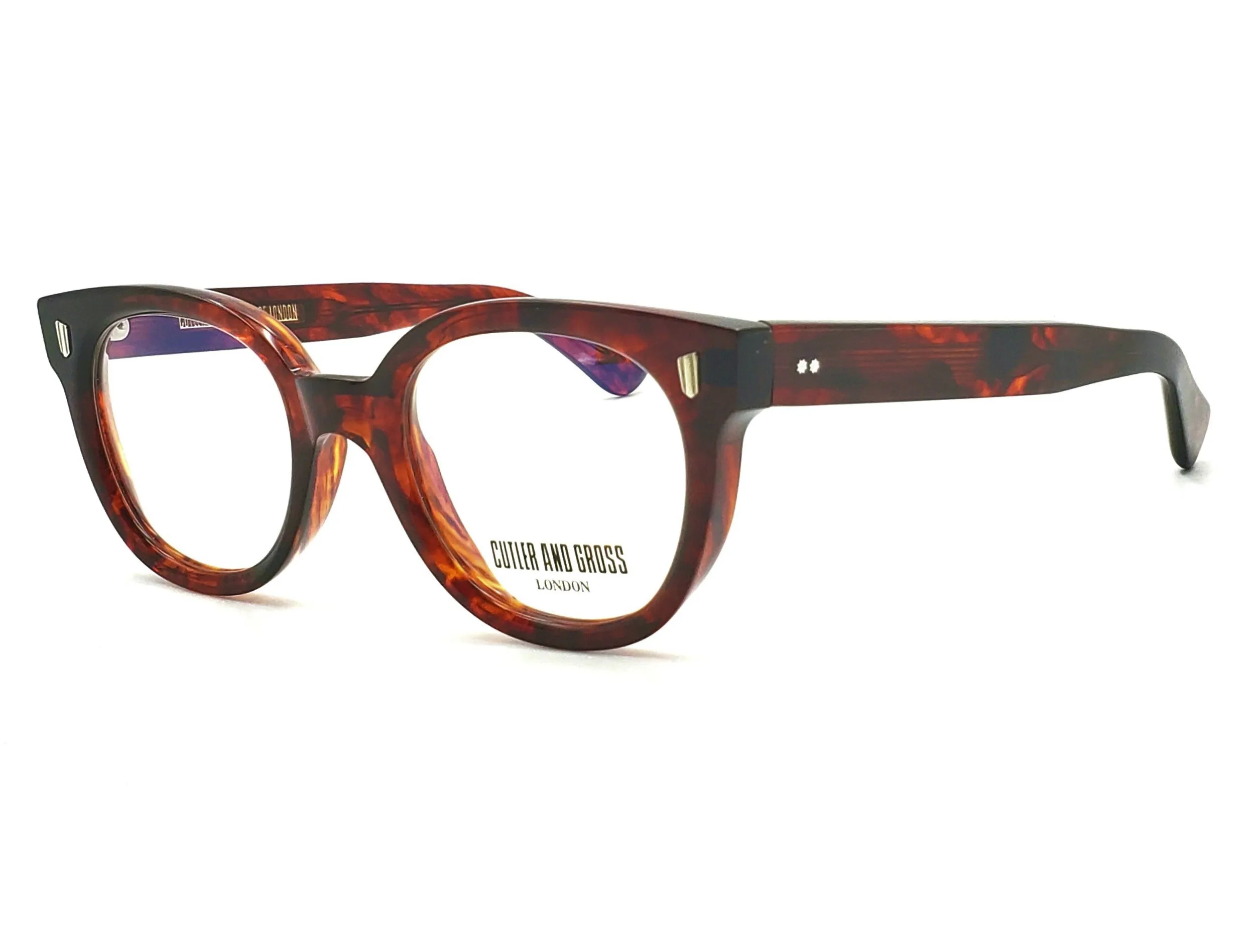 CUTLER & GROSS CGOP9298 ROUND CAT EYE OPTHALMIC GLASSES