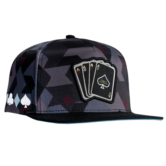 Gorra JC HATS Poker Camo Blue/Red