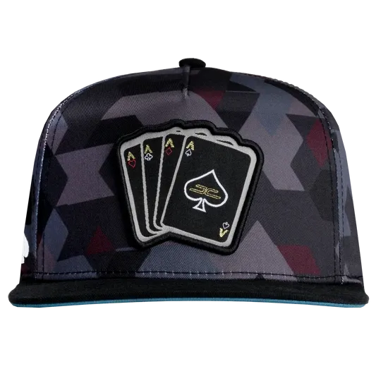 Gorra JC HATS Poker Camo Blue/Red