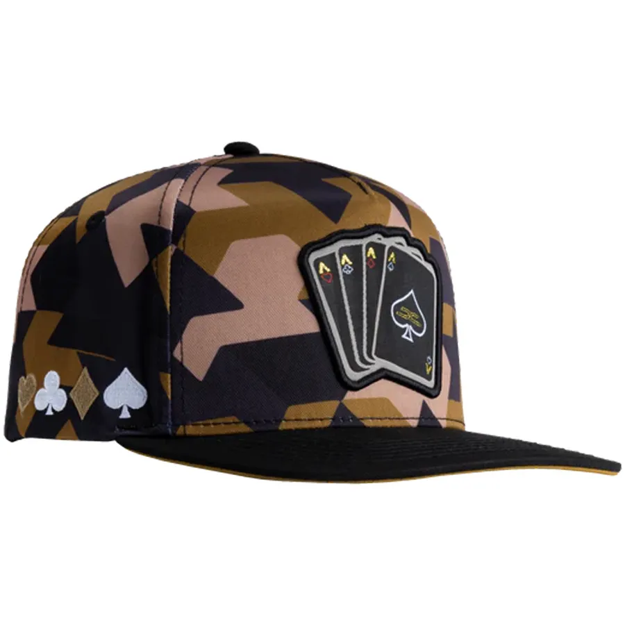 Gorra JC HATS Poker Camo Brown
