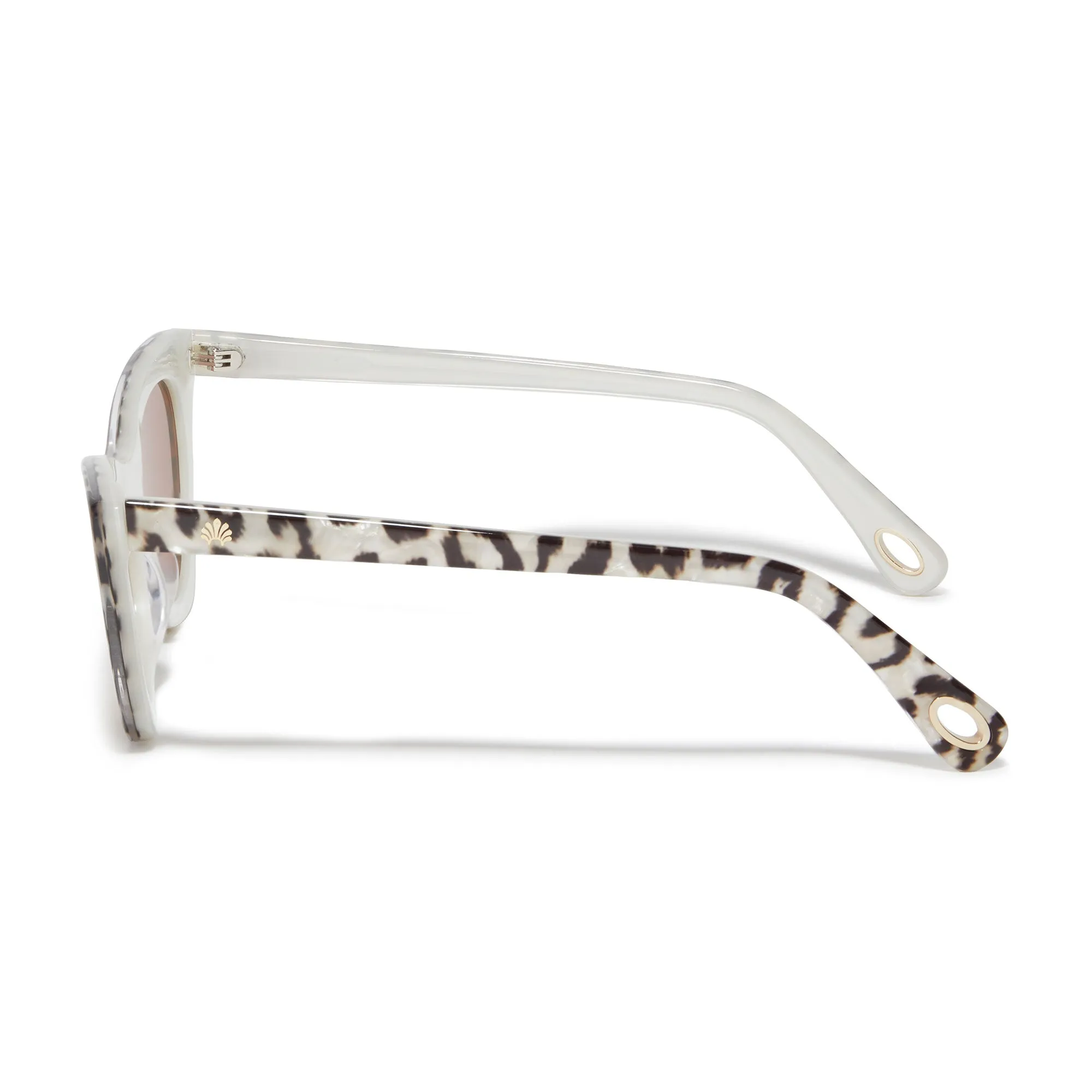 LEOPARD DOWNTOWN CAT-EYE SUNGLASSES