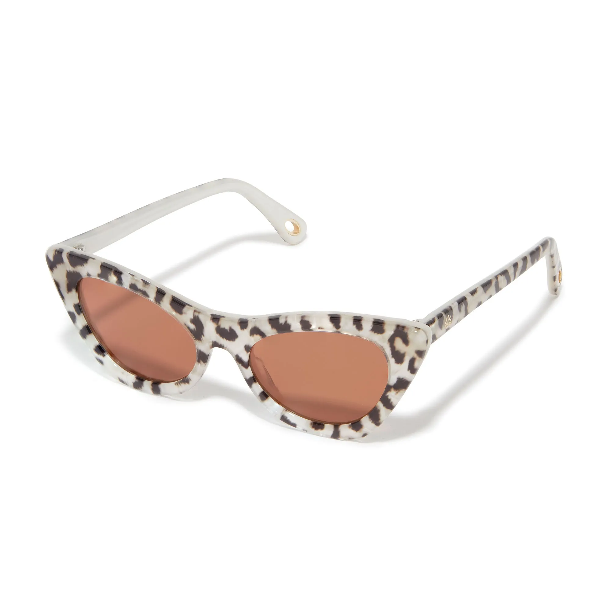 LEOPARD DOWNTOWN CAT-EYE SUNGLASSES