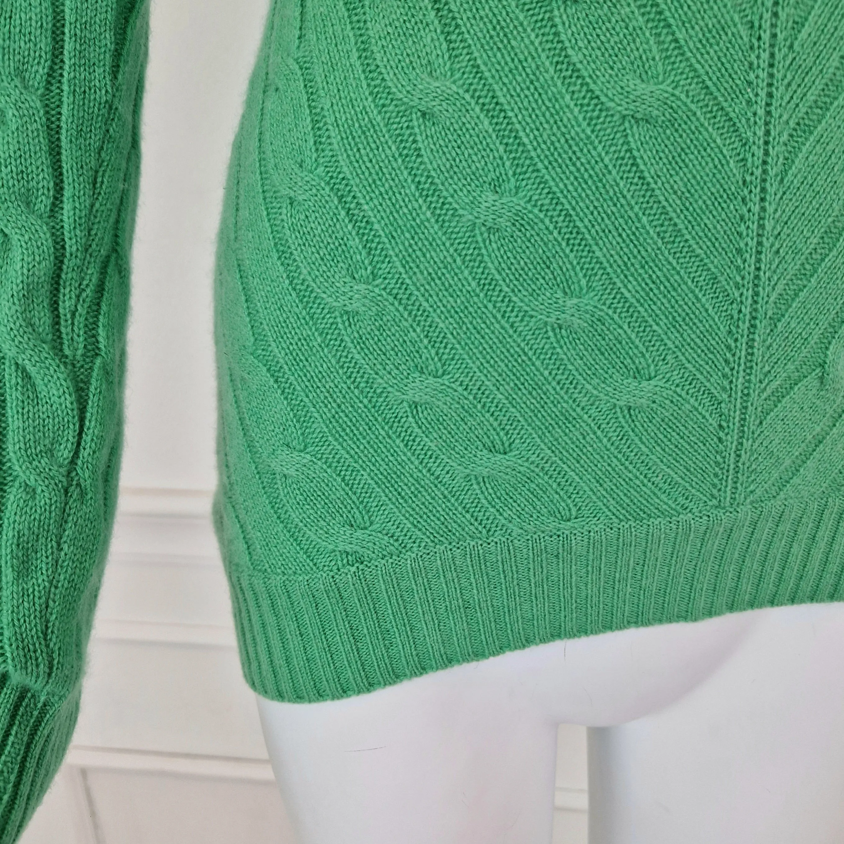 Maglione verde 100% cashmere