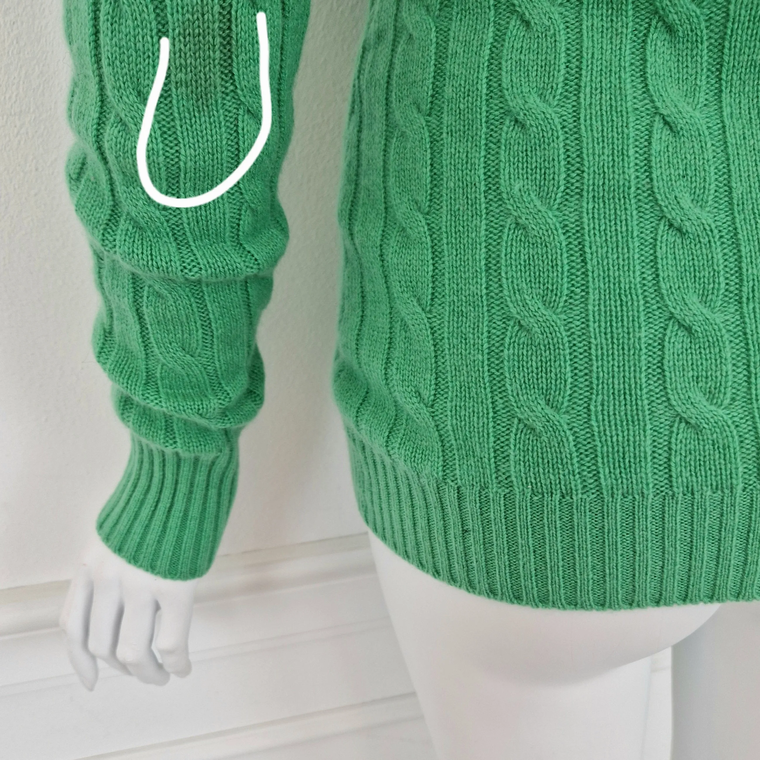 Maglione verde 100% cashmere
