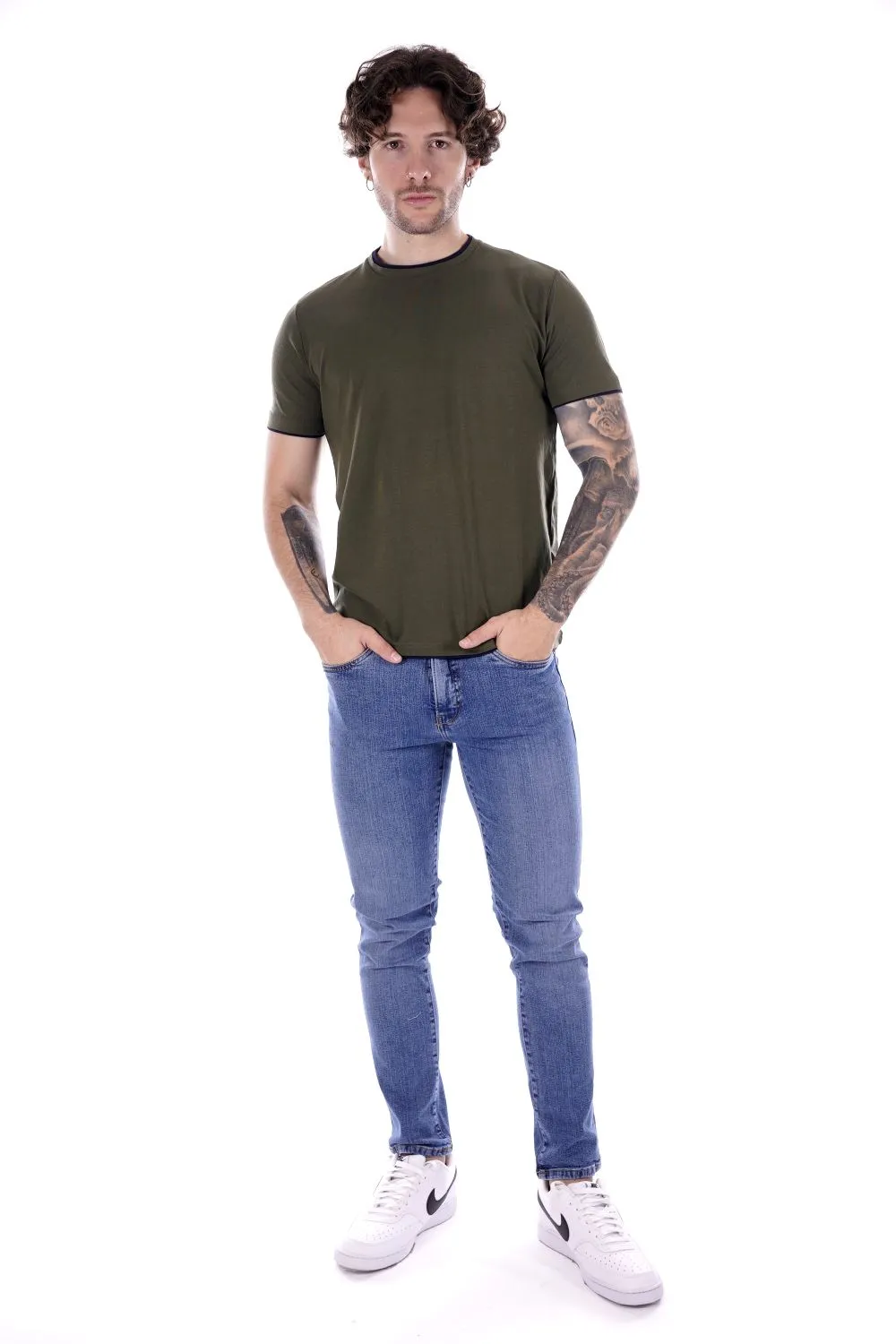 Mark Up T-shirt Verde Da Uomo