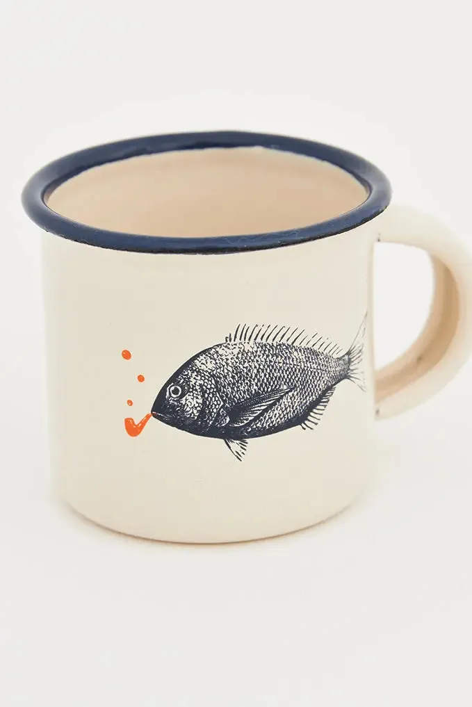 Mini Mug peces en metal esmaltado ø: 5 cm - h: 5 cm