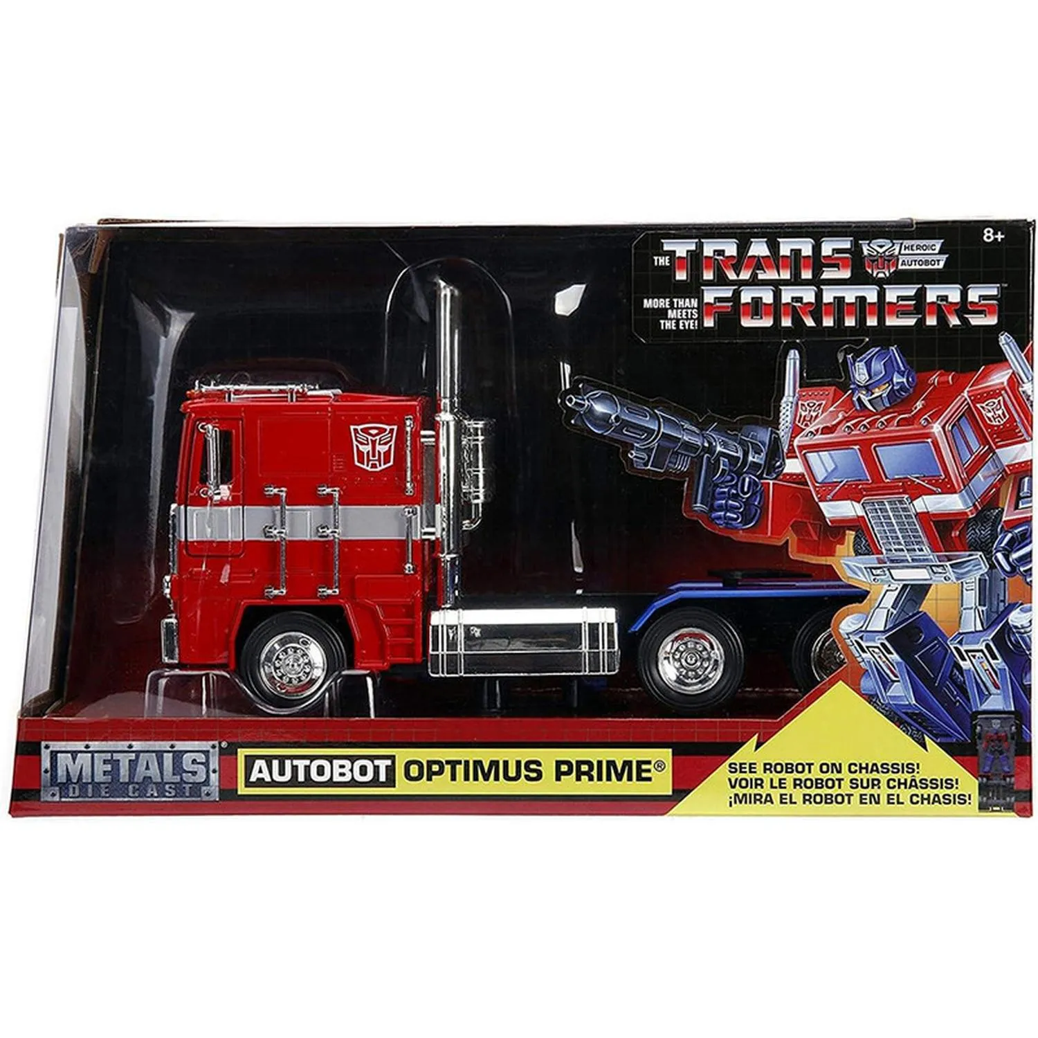 New Arrival Jada Toys Vehículo Autobot Optimus Prime Escala 1:32 Transformers