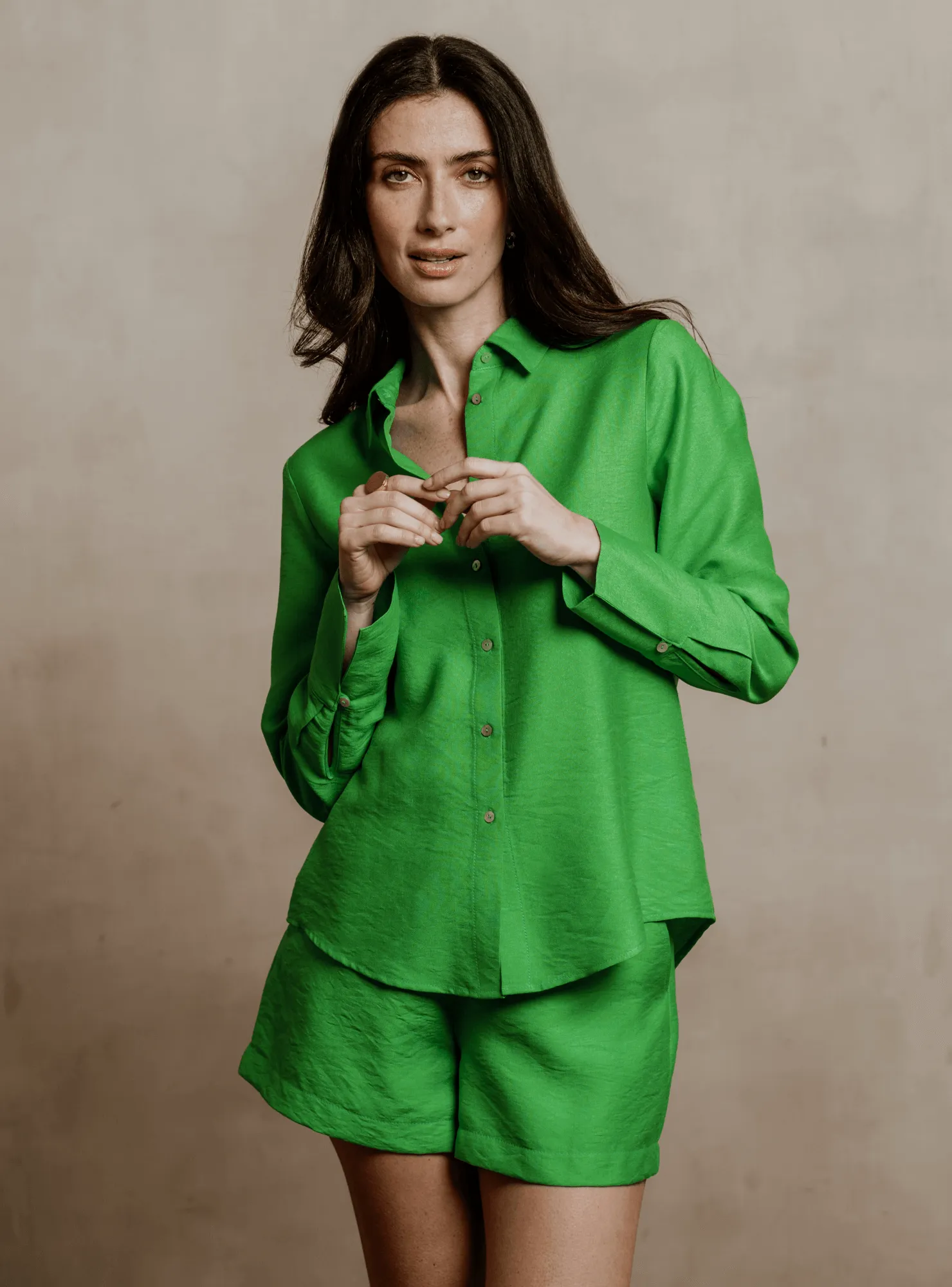 OCTAVIA | CAMISA ELLIE VERDE KELLY