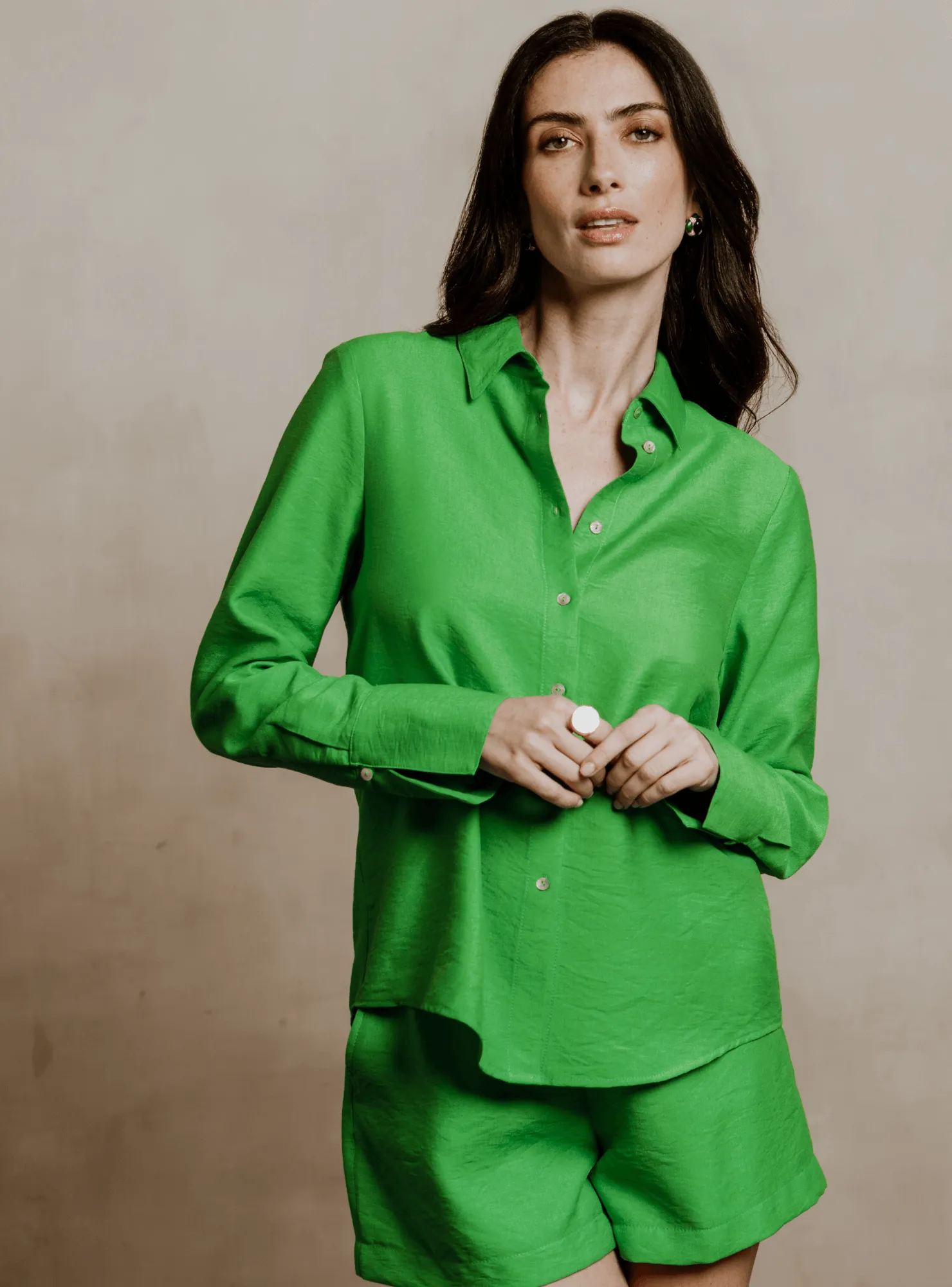 OCTAVIA | CAMISA ELLIE VERDE KELLY