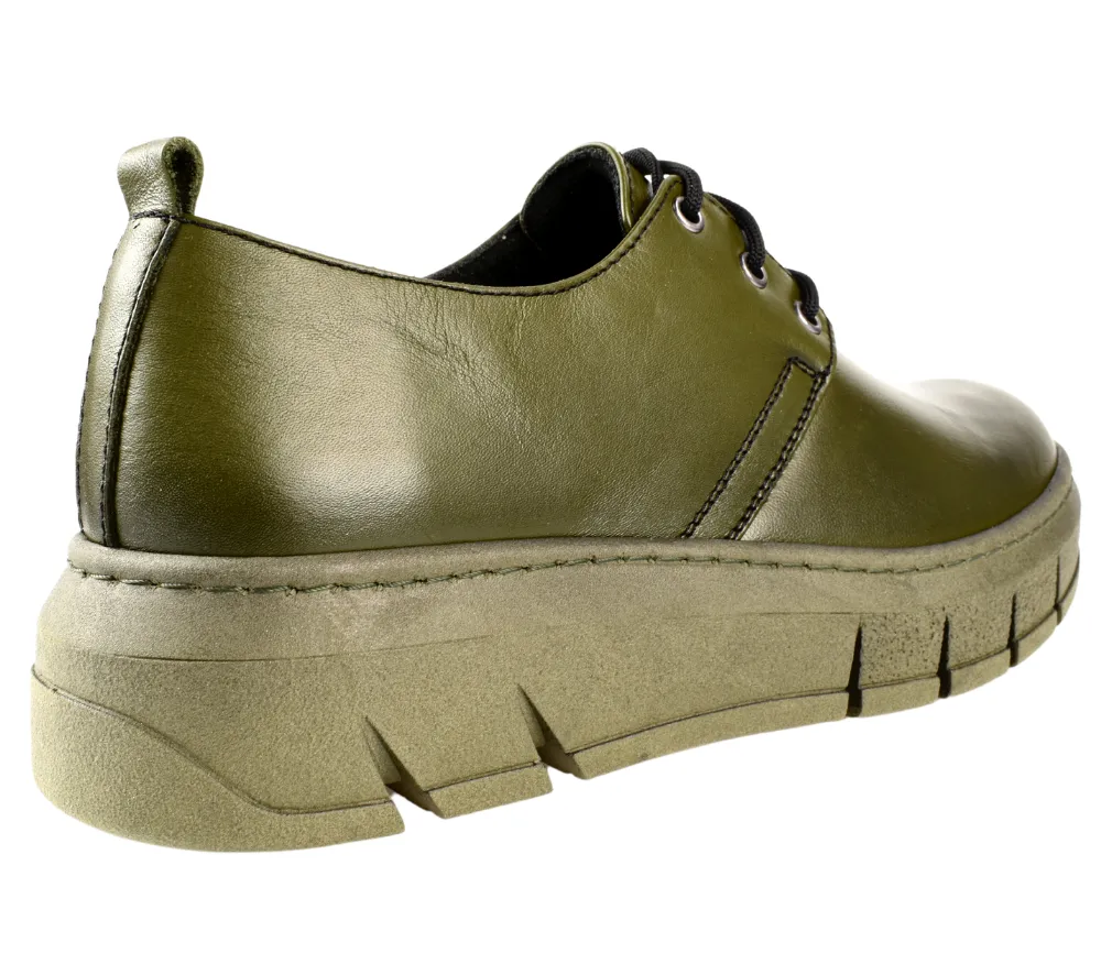 Pantofi sport, dama, ANNA VIOTTI, 745-18 verde, piele naturala