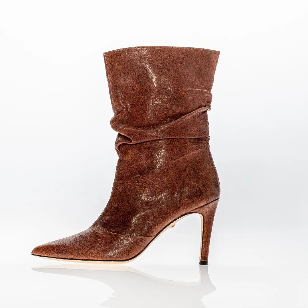Paris Boots Brandy Brown