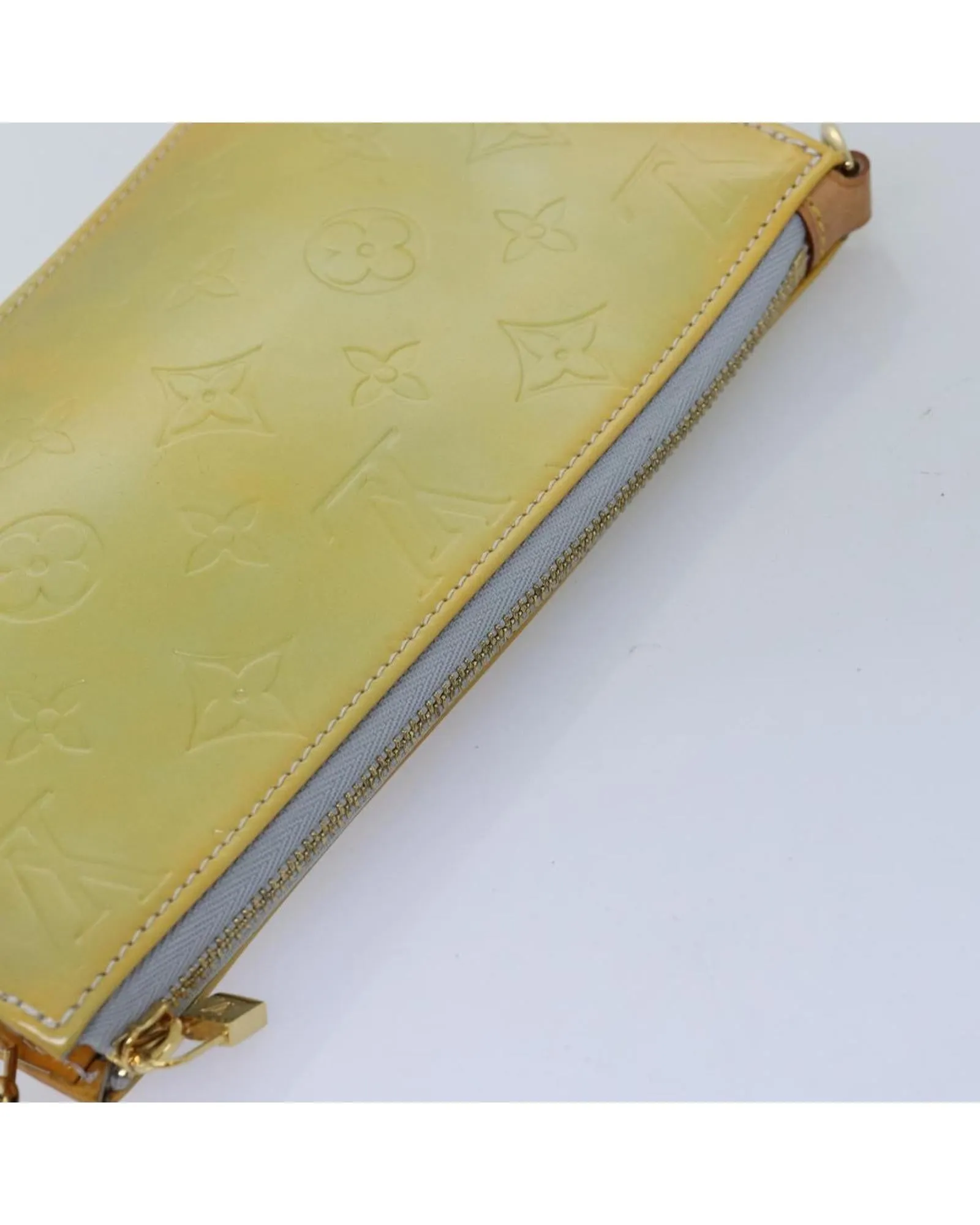Patent Leather Accessory Pouch with Monogram Vernis Print