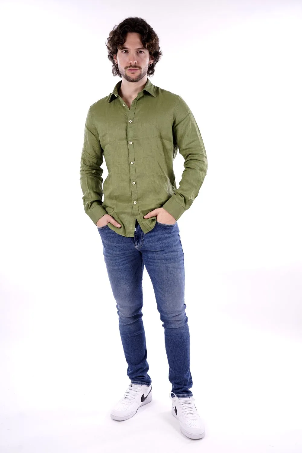 Philo Tinto Camicia Verde Da Uomo