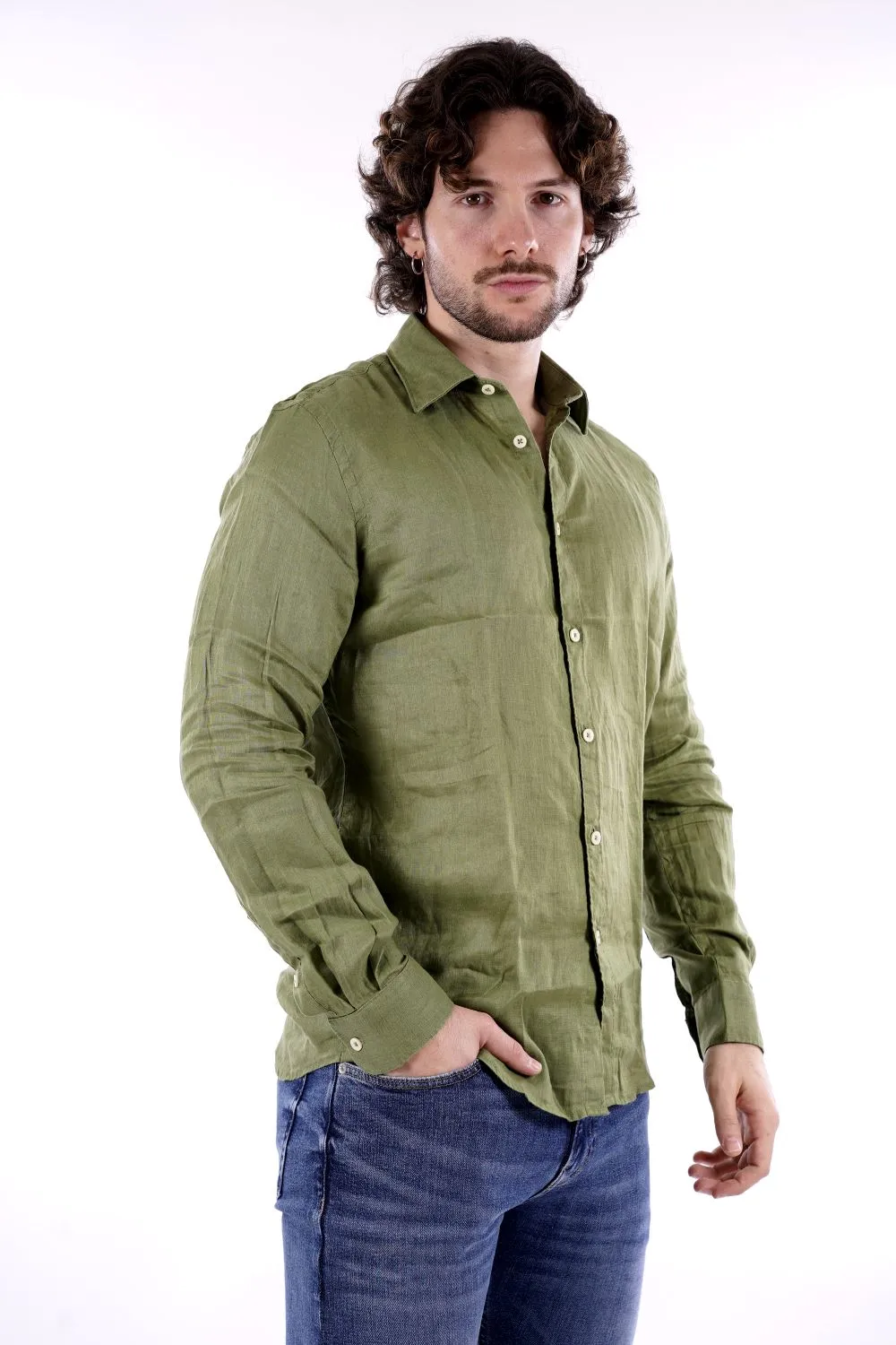 Philo Tinto Camicia Verde Da Uomo