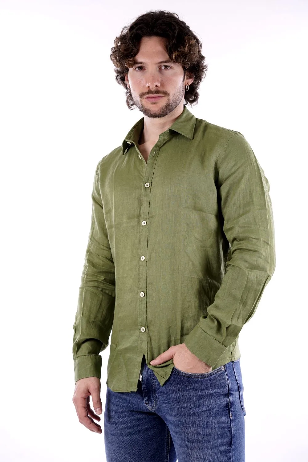 Philo Tinto Camicia Verde Da Uomo