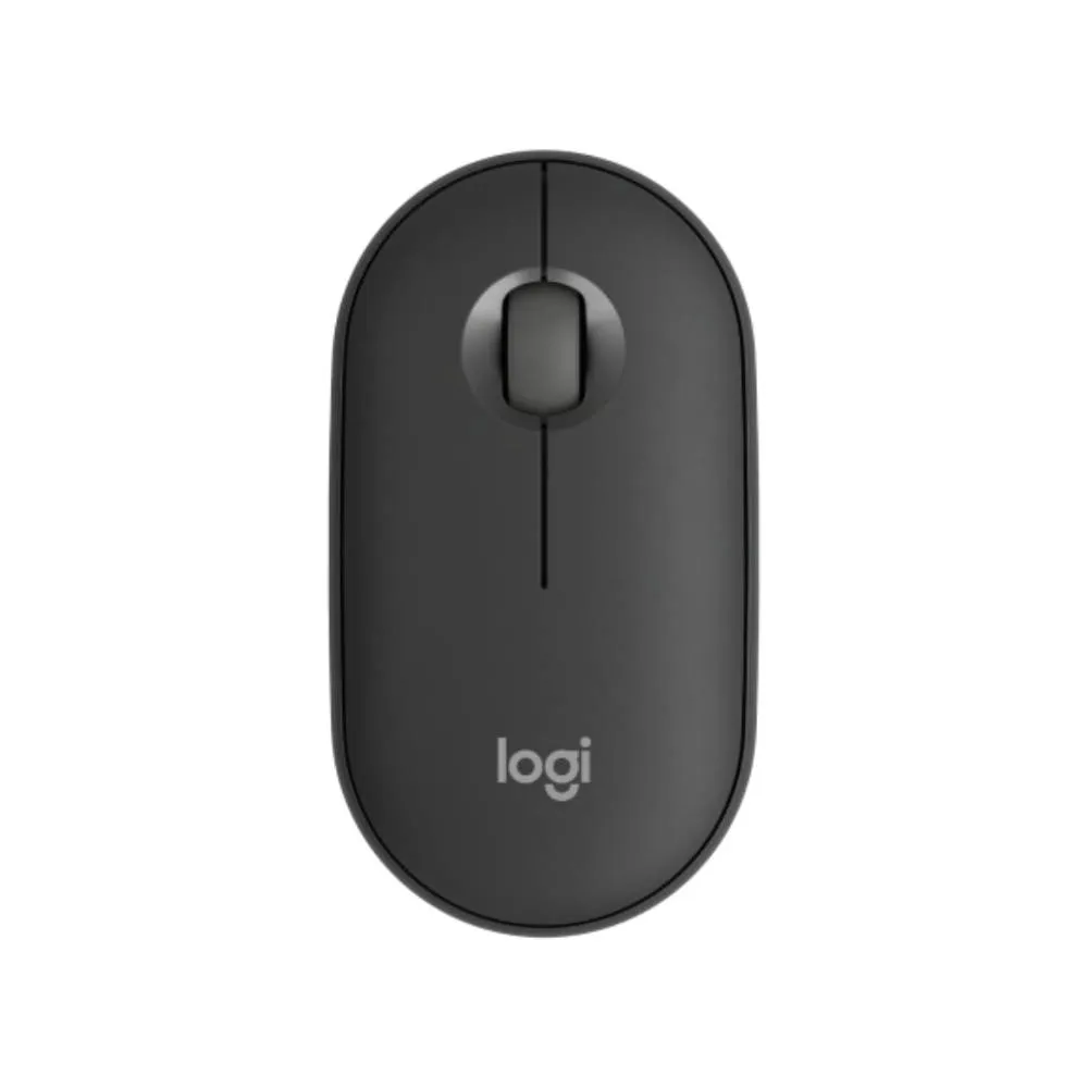 Ratón Bluetooth Pebble M350s de Logitech Grafito