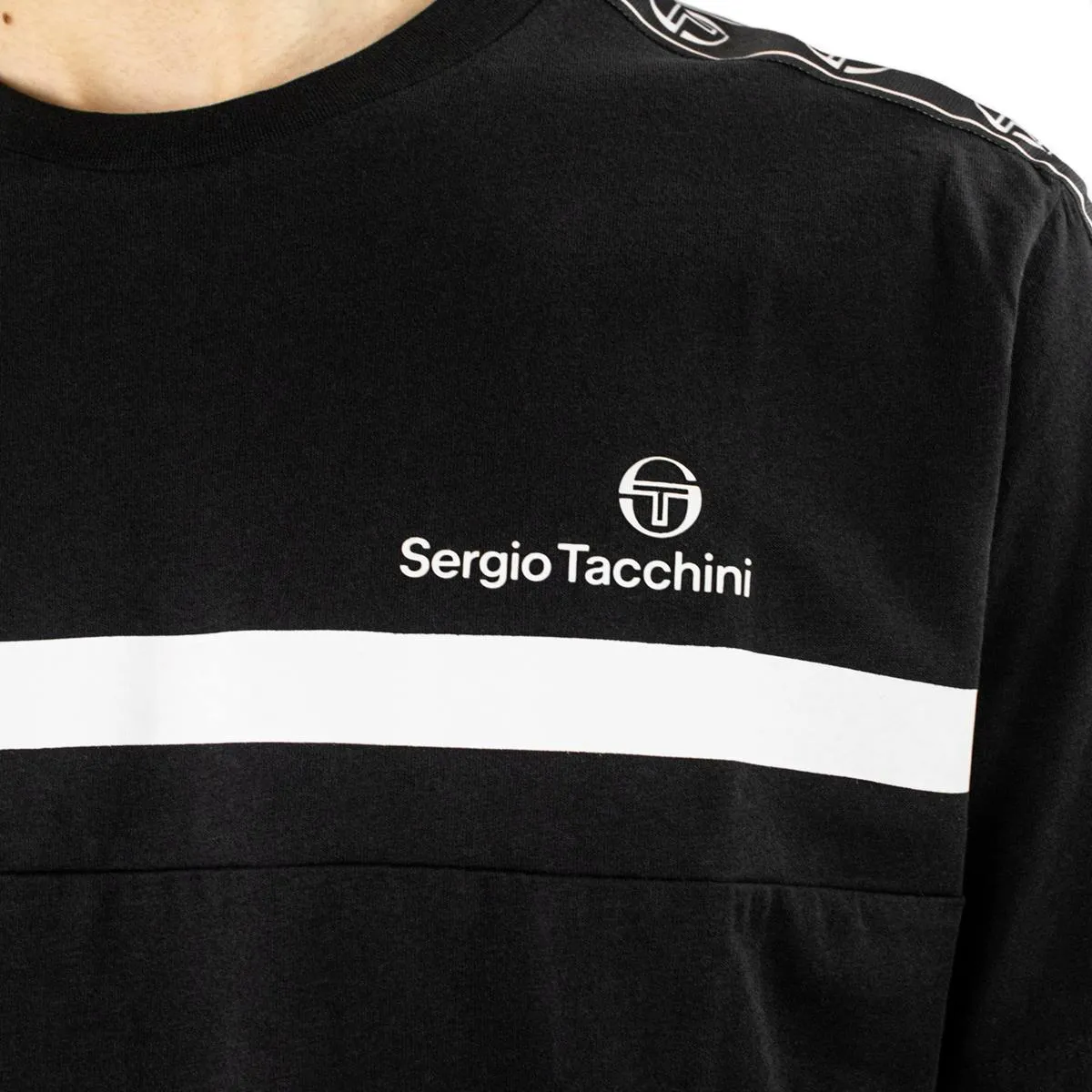 Sergio Tacchini Gradiente CO T-Shirt 40538-502 - schwarz-weiss