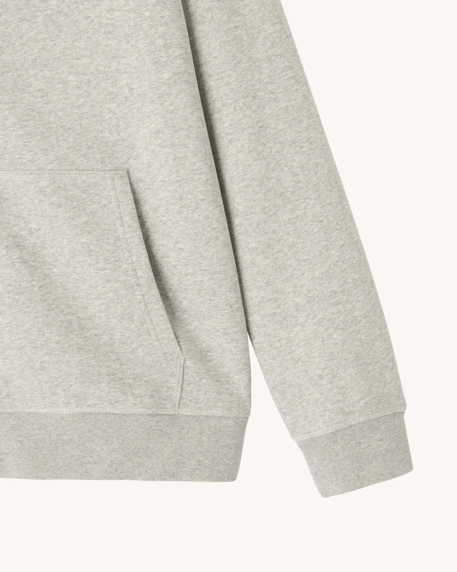 Sweat à capuche homme Gris chiné Mexico