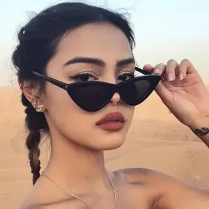 Vintage Triangle Travel Sunglasses with Small Frame